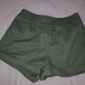 Women's Green Casual Shorts